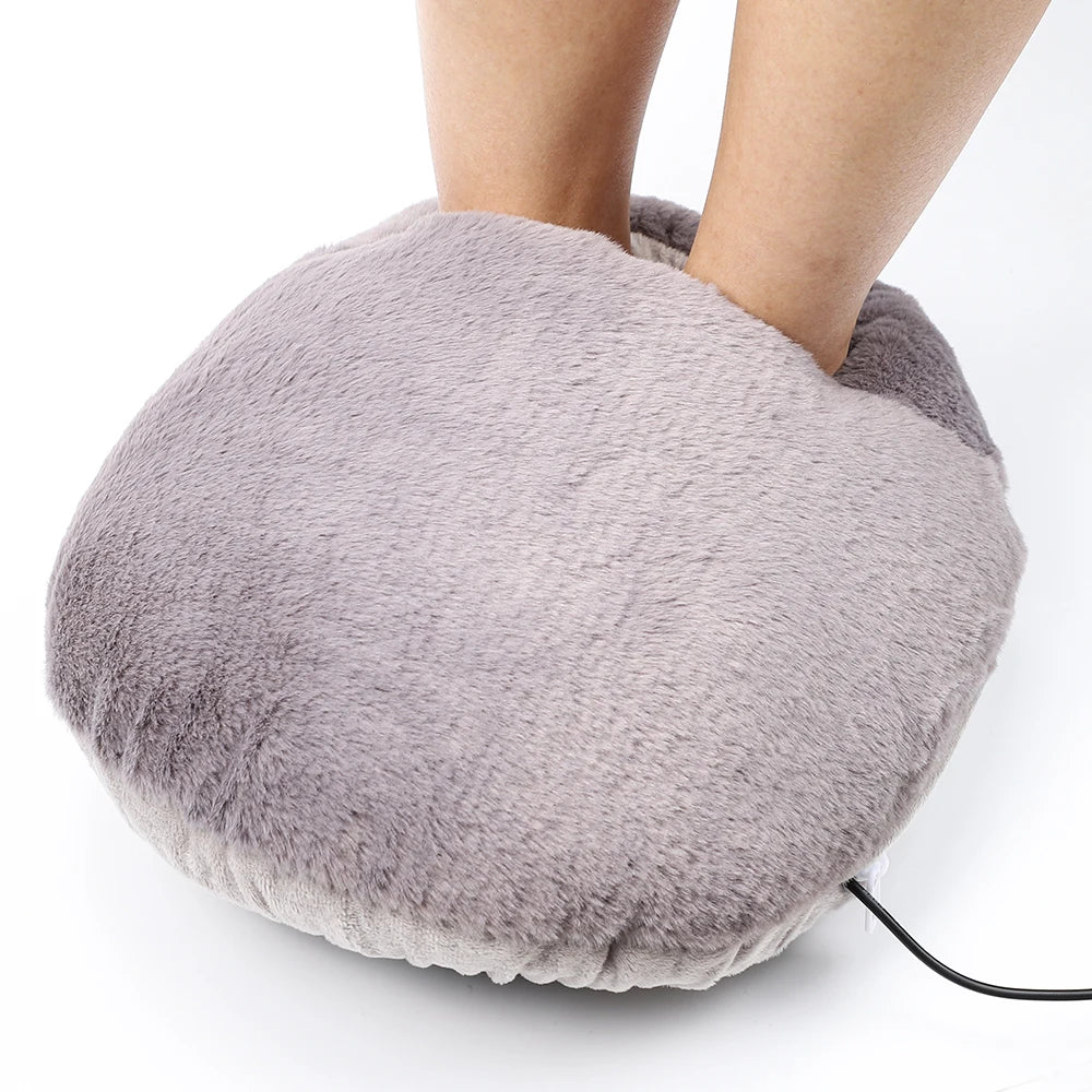 USB Winter Electric Foot Heating Pad under Desk Household Foot Warmer Heater Soft Plush Foot Warming Thermostat Mat Warm Pad